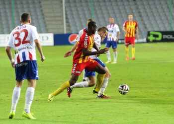 Mecz Korona Kielce - Podbeskidzie Bielsko-Biała. / Wojciech Habdas / Radio Kielce