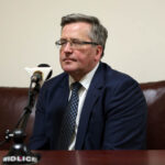 2.3.2015 Skarżysko-Kamienna. Z prezydentem Bronisławem Komorowskim rozmawiały Joanna Gergont-Woś i Małgorzata Pirosz. / Wojciech Habdas / Radio Kielce