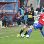 22.3.2015 Gliwice. Fragment meczu Piast Gliwice - Korona Kielce. Paweł Golański / Wojciech Habdas / Radio Kielce