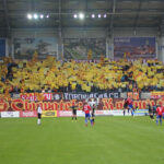 22.3.2015 Gliwice. Fragment meczu Piast Gliwice - Korona Kielce. / Wojciech Habdas / Radio Kielce