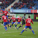 22.3.2015 Gliwice. Fragment meczu Piast Gliwice - Korona Kielce. / Wojciech Habdas / Radio Kielce