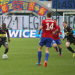 22.3.2015 Gliwice. Fragment meczu Piast Gliwice - Korona Kielce. / Wojciech Habdas / Radio Kielce