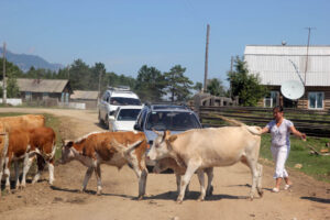 Celem wyprawy Koleją Transsyberyjską, liczącej ponad 5 tysięcy kilometrów była wizyta nad najgłębszym słodkowodnym jeziorem świata – Bajkałem. / Tomasz Tułak