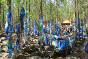 Celem wyprawy Koleją Transsyberyjską, liczącej ponad 5 tysięcy kilometrów była wizyta nad najgłębszym słodkowodnym jeziorem świata – Bajkałem. / Tomasz Tułak