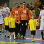 Rewanżowy mecz 1/8 finału Vive Tauron Kielce - Montpellier. Przedmeczowa prezentacja / Kamil Król / Radio Kielce