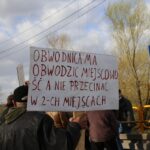 Blokada drogi w Brzezinach (20 kwietnia 2015 r.) / Kamil Król / Radio Kielce