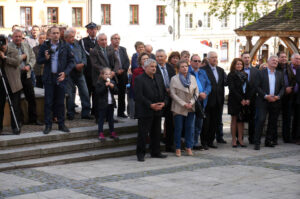 30.4.2015 Sandomierz. Adam Jarubas, kandydat PSL na prezydenta spotkał się z mieszkańcami Sandomierza i okolic. / Grażyna Szlęzak-Wójcik / Radio Kielce