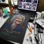 Zdjęcie pierwszej pracy w ścianopedii. Wykonała ja Ukrainka mieszająca w Polsce Hanna Azarenko (Ukraine) / Hanna Azarenko