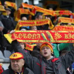 28. kolejka T-Mobile Ekstraklasy: Korona Kielce - Ruch Chorzów. Kibice Korony / Kamil Król / Radio Kielce