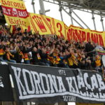 28. kolejka T-Mobile Ekstraklasy: Korona Kielce - Ruch Chorzów. Kibice Korony / Kamil Król / Radio Kielce