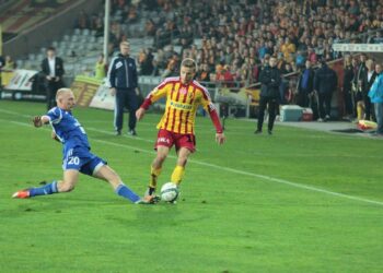 Fragment meczu Korona Kielce - Ruch Chorzów / Krzysztof Żołądek / Radio Kielce