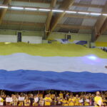 Rewanżowy mecz ćwierćfinału LM piłkarzy ręcznych: Vive Tauron Kielce - Vardar Skopje. Oprawa przed meczem / Kamil Król / Radio Kielce