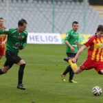 26. kolejka T-Mobile Ekstraklasy: Korona Kielce - Górnik Łęczna. Uderza Jacek Kiełb / Kamil Król / Radio Kielce