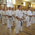 Uroczystość wręczenia karatekom z Kieleckiego Klubu Karate Kyokushin certyfikatów i pasów na I i II stopień dan / Kamil Król / Radio Kielce