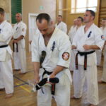 Uroczystość wręczenia karatekom z Kieleckiego Klubu Karate Kyokushin certyfikatów i pasów na I i II stopień dan / Kamil Król / Radio Kielce