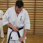 Uroczystość wręczenia karatekom z Kieleckiego Klubu Karate Kyokushin certyfikatów i pasów na I i II stopień dan / Kamil Król / Radio Kielce