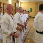 Uroczystość wręczenia karatekom z Kieleckiego Klubu Karate Kyokushin certyfikatów i pasów na I i II stopień dan / Kamil Król / Radio Kielce