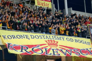 30. kolejki T-Mobile Ekstraklasy: Korona Kielce - Lechia Gdańsk. Najzagorzalsi fani Korony / Kamil Król / Radio Kielce