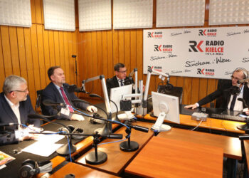 19.4.2015 Kielce. Studio Polityczne / Wojciech Habdas / Radio Kielce