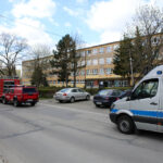 20.4.2015 Kielce. Ok godziny 15 w ZSE wybuchł pożar. / Wojciech Habdas / Radio Kielce