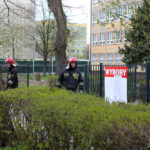 20.4.2015 Kielce. Ok godziny 15 w ZSE wybuchł pożar. / Wojciech Habdas / Radio Kielce