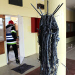 20.4.2015 Kielce. Ok godziny 15 w ZSE wybuchł pożar. / Wojciech Habdas / Radio Kielce