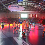 25.4.2015 Warszawa. Półfinał turnieju Final Four. Prezentacja zawodników. / Wojciech Habdas / Radio Kielce