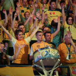 26.4.2015 Kielce. Puchar Polski dla Vive Tauron Kielce. Kibice oczekują na rozpoczęcie spotkania / Wojciech Habdas / Radio Kielce