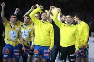 26.4.2015 Kielce. Puchar Polski dla Vive Tauron Kielce. Już wiedzą, zwyciężyli! / Wojciech Habdas / Radio Kielce