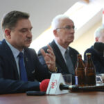 29.4.2015 Kielce. Piotr Duda, przewodniczący NSZZ „Solidarność” od 2010 odwiedzi Kielce. / Wojciech Habdas / Radio Kielce