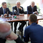 29.4.2015 Kielce. Piotr Duda, przewodniczący NSZZ „Solidarność” od 2010 odwiedzi Kielce. / Wojciech Habdas / Radio Kielce