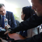 29.4.2015 Kielce. Piotr Duda, przewodniczący NSZZ „Solidarność” od 2010 odwiedzi Kielce. / Wojciech Habdas / Radio Kielce