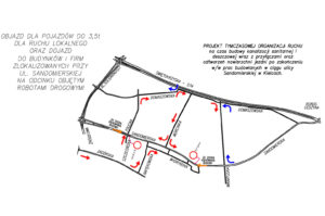 Sandomierska - objazdy na czas remontu / MZD