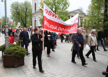 Kieleckie obchody święta 1 Maja (1 maja 2015 r.) / Piotr Michalski / Radio Kielce
