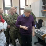 Wizyta w Radiu Kielce uczestników Międzynarodowego Kursu Obserwatorów Wojskowych / Kamil Król / Radio Kielce