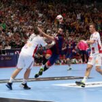 31.05.2015 Piłkarze ręczni Barcelony wygrali z węgierskim MKB Veszprem w finale turnieju Final Four Ligi Mistrzów / Stanisław Blinstrub / Radio Kielce