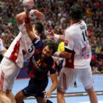 31.05.2015 Piłkarze ręczni Barcelony wygrali z węgierskim MKB Veszprem w finale turnieju Final Four Ligi Mistrzów / Stanisław Blinstrub / Radio Kielce