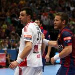 31.05.2015 Piłkarze ręczni Barcelony wygrali z węgierskim MKB Veszprem w finale turnieju Final Four Ligi Mistrzów / Stanisław Blinstrub / Radio Kielce