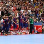 31.05.2015 Piłkarze ręczni Barcelony wygrali z węgierskim MKB Veszprem w finale turnieju Final Four Ligi Mistrzów / Stanisław Blinstrub / Radio Kielce