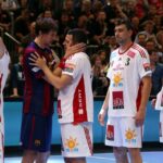 31.05.2015 Piłkarze ręczni Barcelony wygrali z węgierskim MKB Veszprem w finale turnieju Final Four Ligi Mistrzów / Stanisław Blinstrub / Radio Kielce