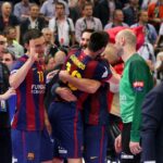 31.05.2015 Piłkarze ręczni Barcelony wygrali z węgierskim MKB Veszprem w finale turnieju Final Four Ligi Mistrzów / Stanisław Blinstrub / Radio Kielce