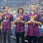 31.05.2015 Piłkarze ręczni Barcelony wygrali z węgierskim MKB Veszprem w finale turnieju Final Four Ligi Mistrzów Carles Puyol / Stanisław Blinstrub / Radio Kielce