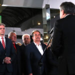 10.5.2015 Kielce. Reakcje w sztabie PSL po ogłoszeniu sondażowych wyników wyborów prezydenckich / Stanisław Blinstrub / Radio Kielce