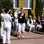 12.5.2015 Czerwona Góra. Pielęgniarki i położne zorganizowały strajk ostrzegawczy. / Stanisław Blinstrub / Radio Kielce