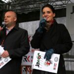 Koncert "Jawor – u źródeł kultury" w Tokarni. Prowadzący Magdalena Sitek i Rafał Szymczyk z Radia Kielce / Wojciech Habdas / Maciej Wadowski / Radio Kielce