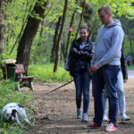 Spacer buldożków w parku linowym w Kielcach / Kamil Król / Radio Kielce