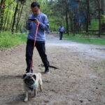 Spacer buldożków w parku linowym w Kielcach / Kamil Król / Radio Kielce