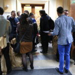 11.5.2015 Kielce. W kieleckim Ratuszu zbierane są głosy z Obwodowych Komisji Wyborczych z terenu Kielc. / Wojciech Habdas / Radio Kielce