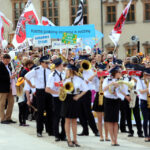 31.5.2015 Kielce. Ulicami miasta przeszedł Marsz Życia. / Wojciech Habdas / Radio Kielce