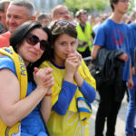 31.5.2015 Kielce. Na Rynku kibice dopingowali zawodników Viva Tauronu Kielce. / Wojciech Habdas / Radio Kielce